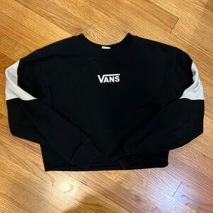 Vans Off The Wall cropped crew sweatshirt